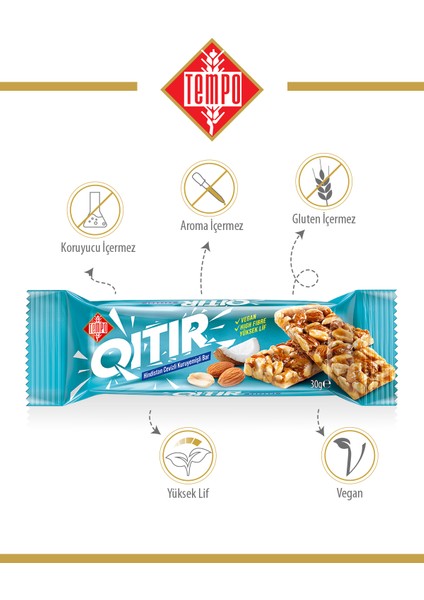 Hindistan Cevizli Kuruyemişli Bar 30 G x 12 Adet modelleri