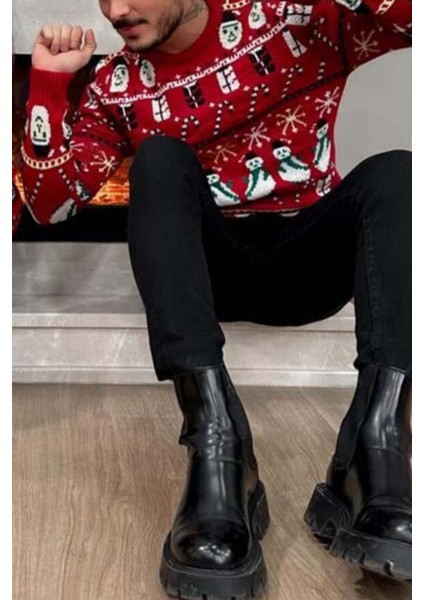 Erkek Kırmızı Christmas Yılbaşı KAZAĞI-NOELKZKR03S