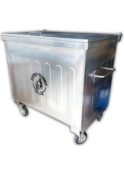 Çevre Endüstri 800 Lt Galvaniz Çöp Konteyner