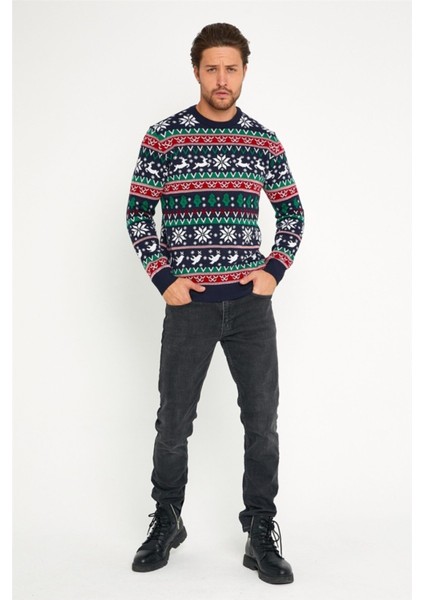 Lacivert-Kırmızı Erkek Christmas Yılbaşı KAZAĞI-NOELKZKR05S fırsatları