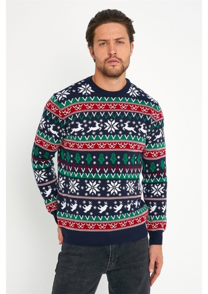 Lacivert-Kırmızı Erkek Christmas Yılbaşı KAZAĞI-NOELKZKR05S indirimleri