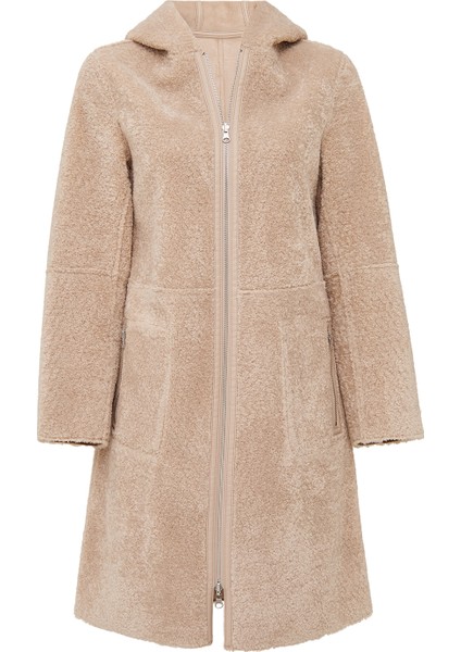 Fiorentini Kadın Bej Çift Taraflı Kapüşonlu Teddy Kaban 25WGP53149F modelleri