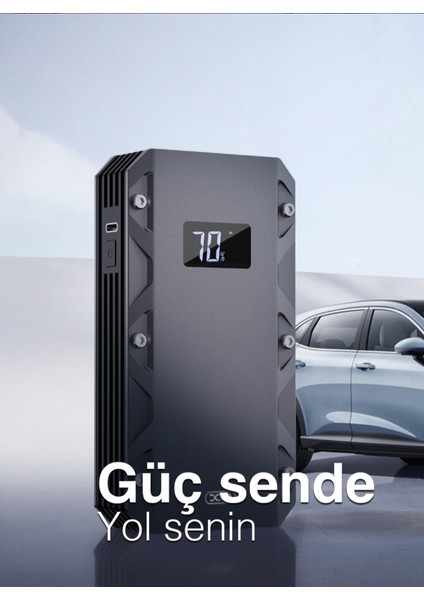 3-Ü 1 Arada 10.000 Mah Taşınabilir Akü Takviye Kiti (Powerbank + LCD + LED Işık) modelleri