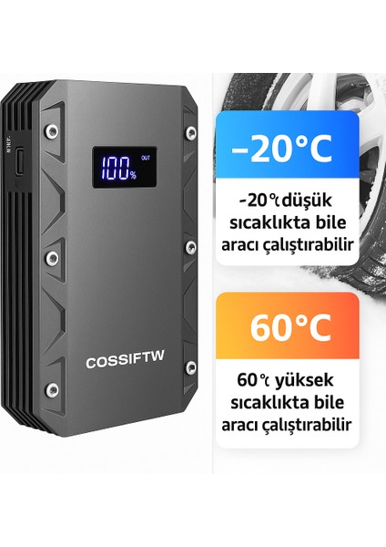3-Ü 1 Arada 10.000 Mah Taşınabilir Akü Takviye Kiti (Powerbank + LCD + LED Işık) fırsatları
