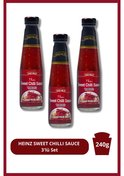 Heınz Sweet Chıllı Sauce 240G 3'lü Set