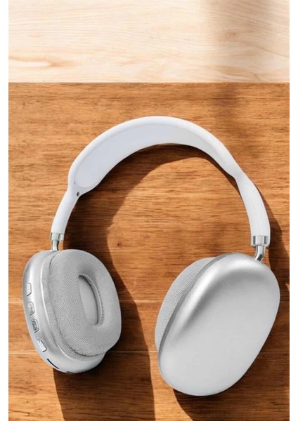 P9 Plus Kablosuz Kulak Üstü Bluetooth Kulaklık Beyaz Yüksek Ses Kaliteli indirimleri