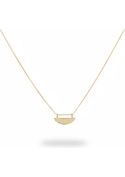 Freyr Plaka Minimal Kişiselleştirilebilir Altın Kolye