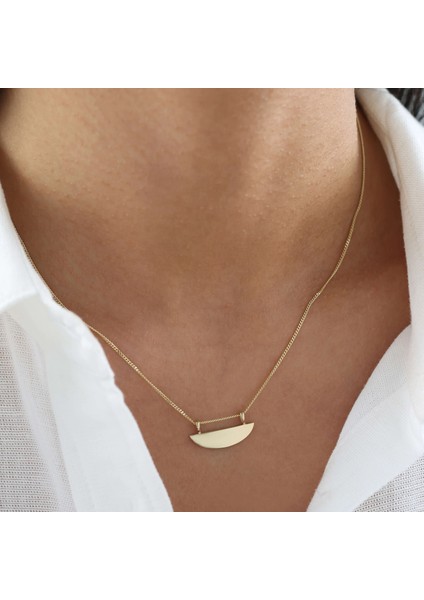 Freyr Plaka Minimal Kişiselleştirilebilir Altın Kolye fiyatları