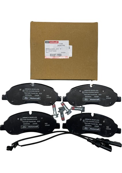 Ford Transit V.362/V.363 2012> Ön Fren Balatası Orijinal | Motorcraft MEMK3J 2K021 A1A N modelleri