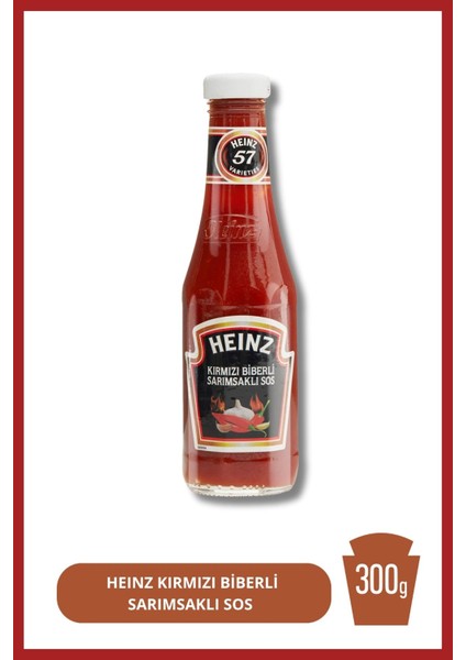 Heınz Kırmızı Biberli Sarımsaklı Sos 300G 4'lü Set fiyatları