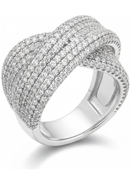 Beyaz Altın Çift Kol Altın Yüzük