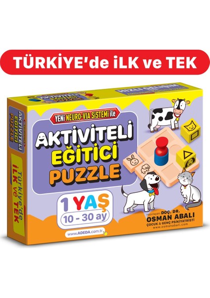 Aktiviteli Eğitici Puzzle 1 Yaş