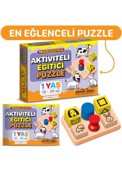Aktiviteli Eğitici Puzzle 1 Yaş indirimleri