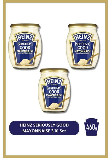 Heınz Serıously Good Mayonnaıse 460G 3'lü Set