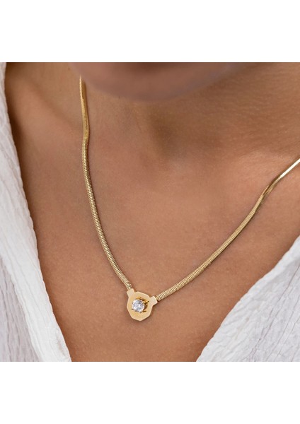 Baget Balık Sırtı Altın Kolye modelleri