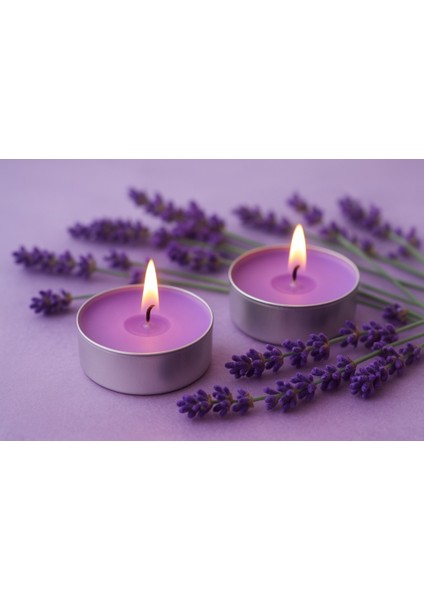 T-Light 12LI Lavanta Yasemin Kokulu Mum