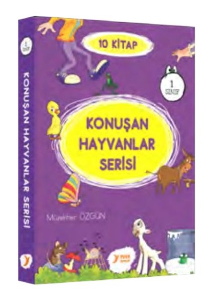 Konuşan Hayvanlar Serisi 1. Sınıf Renkli Heceli 10 Kitap