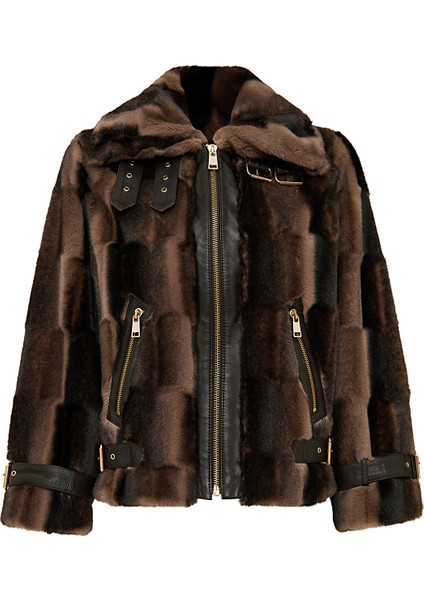 Anabel Kadın Kahverengi Teddy Deri Mont 25WGP5952FF