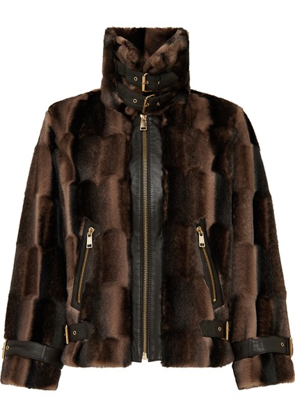 Anabel Kadın Kahverengi Teddy Deri Mont 25WGP5952FF modelleri