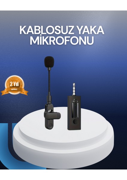 Mtxdpn Bluetooth 5.2 Kablosuz Mikrofon – 360° Ses Algılama, Gürültü Engelleme, 4 Saat Çalışma