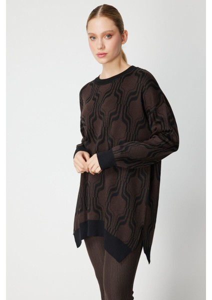 65336 Onteks Kazak Desenli Sıfır Yaka Uzun fiyatları