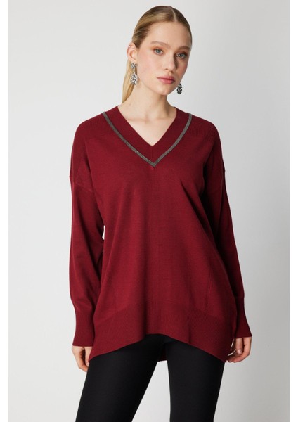 65311 Onteks Kazak V Yaka Uzun Kol