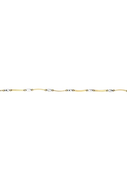 Beyaz Dorika Detaylı Altın Zincir Dorika Bileklik fiyatları