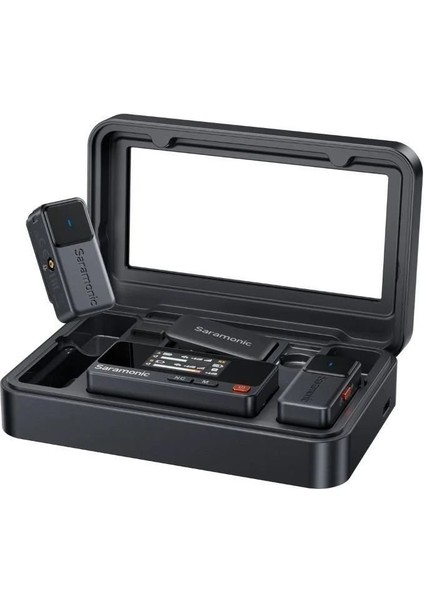 Air 01 Kablosuz Yaka Mikrofonu – Çift Verici, Tek Alıcı, 48KHZ 24-Bit Ses Kalitesi, iPhone / Android / Kamera Uyumlu fiyatları