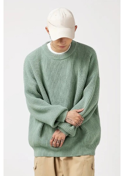 Erkek Regular Fit Bisiklet Yaka Örgülü Triko indirimleri