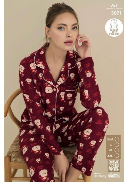 Çağrı Kadın Kışlık Süet Uzun Kollu Önü Düğmeli Yumuşak Dokulu Pijama Takımı fiyatları