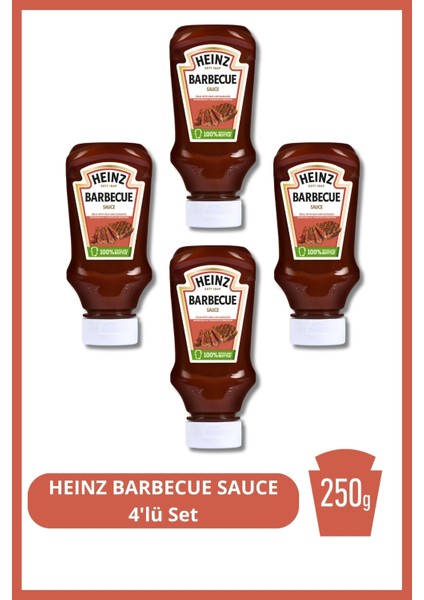 Heınz Barbecue Sauce 250G 4'lü Set