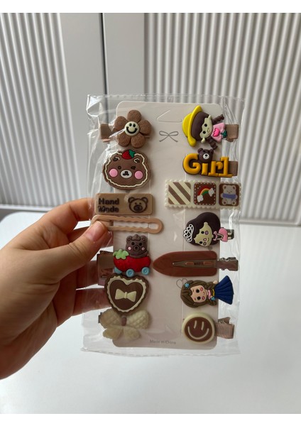 Kız Bebek ve Çocuk Toka Seti 14'lü modelleri