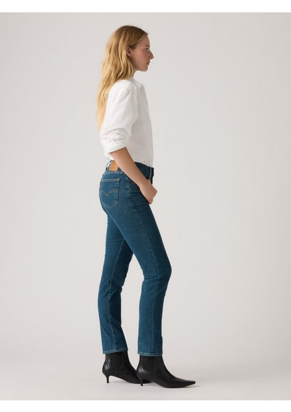 724 High Rise Straight Kadın Mavi Kot Jean Pantolon 18883-0392 indirimleri