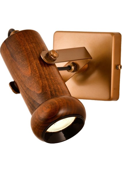 Avonnı AR-60414-1EX Eskitme Boyalı Modern Avize LED Metal Ahşap 10X25CM