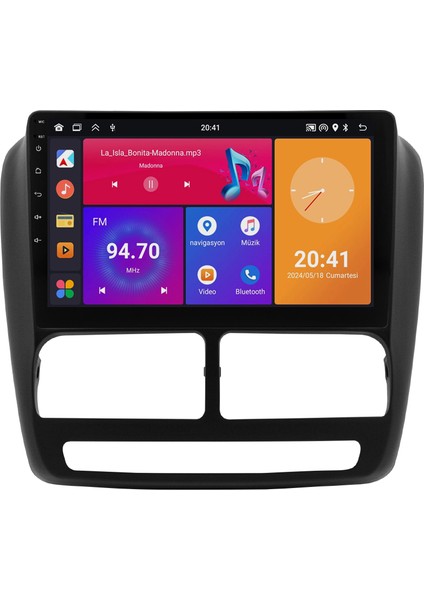 Fiat Doblo Android Multimedya Ekran (2013-2015) | 2gb/4gb/8gb Ram – Carplay – Android Auto – Navigasyon – Google Play – Geri Görüş Kamerası – Soket Sokete Uyumlu
