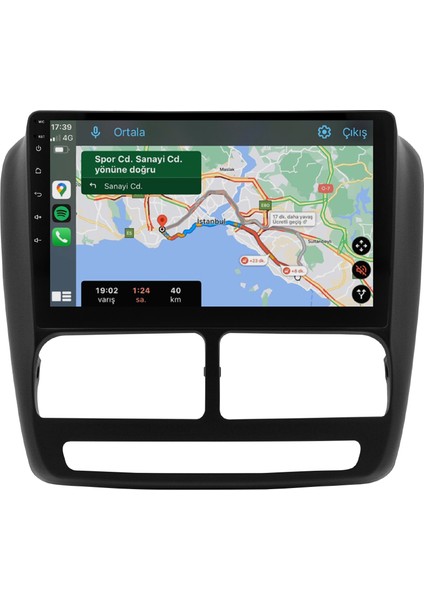 Fiat Doblo Android Multimedya Ekran (2013-2015) | 2gb/4gb/8gb Ram – Carplay – Android Auto – Navigasyon – Google Play – Geri Görüş Kamerası – Soket Sokete Uyumlu