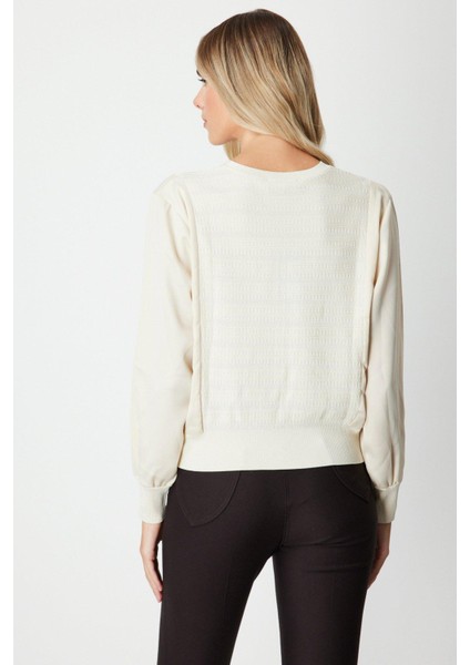 66370 Onteks Kazak Cep Kapaklı Önü Ipli V Yaka modelleri