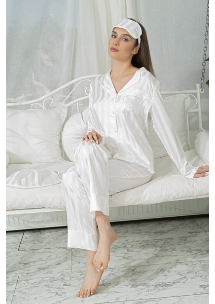 5'li Jakarlı Uzun Kol Hamile Pijama Takımı fırsatları