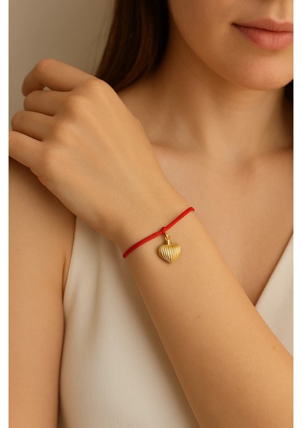 Şans Kırmızı Altın Bileklik