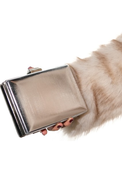 Ivan Gümüş Cilt Kadın Abiye Çanta