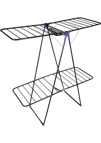 Yakut Serisi - Eyfel Full-Hard Iki Katlı Çamaşır Kurutmalık - Ikiz Çamaşır Kurutma Askısı