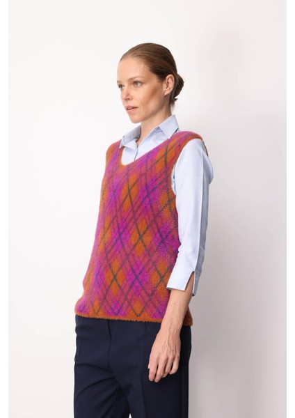 Kadın Baklava Desenli Süveter 7 modelleri