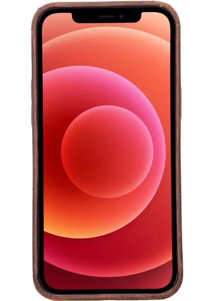 Apple iPhone 12 Pro Max Uyumlu Deri Arka Kapak Rock G2 Kahve fiyatları