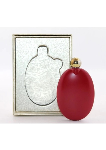 Paslanmaz Çelik Yuvarlak Matara Kırmızı Renk