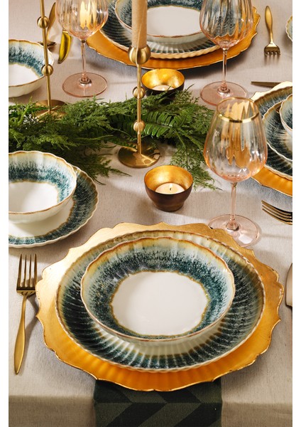 Bone Luz Form 24 Parça 6 Kişilik Yemek Takımı Okyanus fiyatları