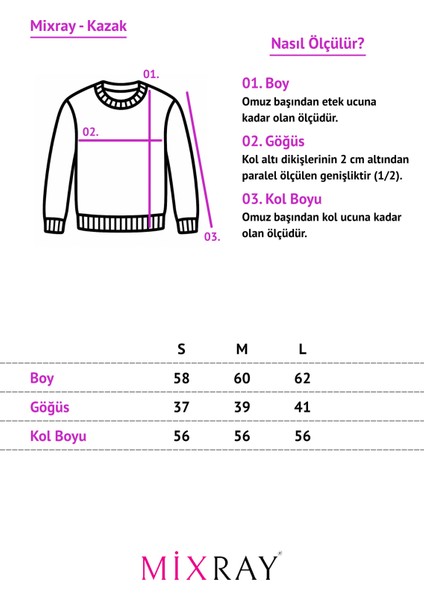 6982 Kadın Britli Detaylı Yumuşak Basic Kazak Gri