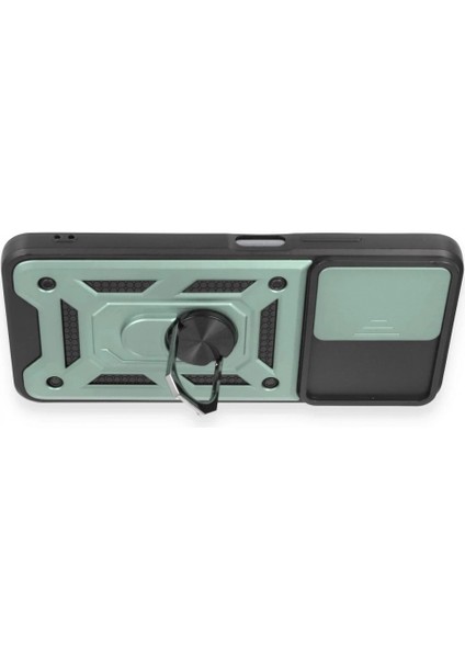 Xiaomi Redmi Note 12 5g Kılıf Pars Lens Yüzüklü Silikon - Yeşil modelleri