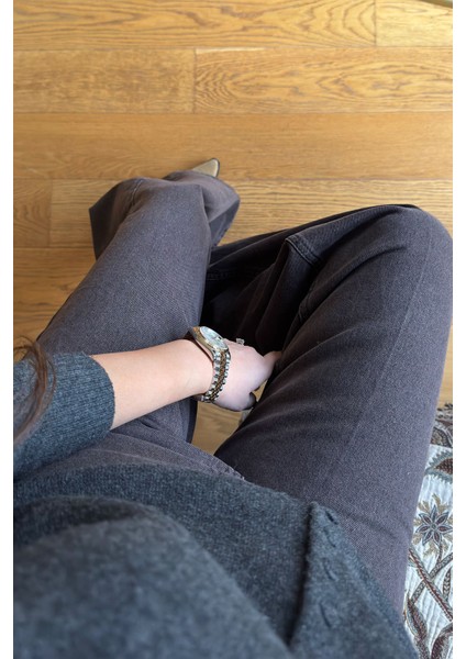 Ütü Çizgi Detay Palazzo Jean- Kahverengi fırsatları