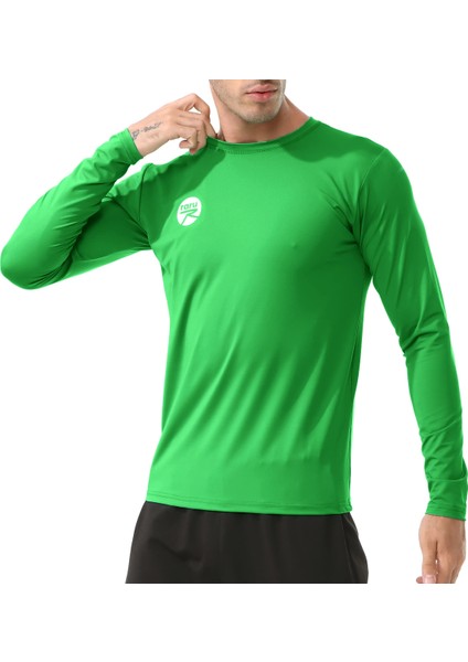 Uzun Kollu T-Shirt Vıvus Yeşil