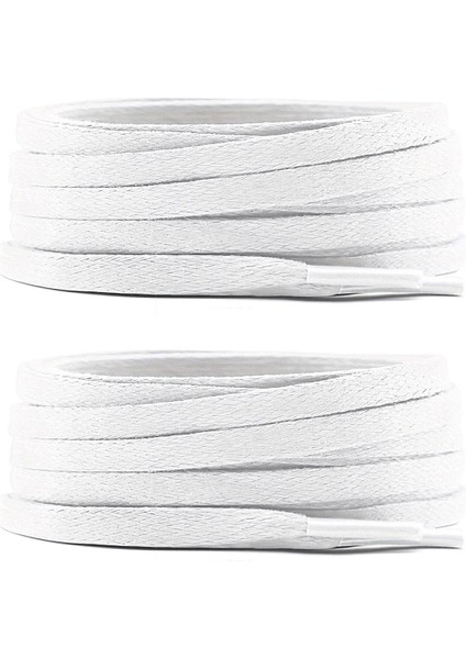 80 cm Beyaz 5 mm Yassı Mumlu Ayakkabı Bağcığı modelleri